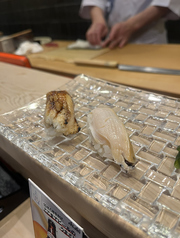 穴子とアワビのにぎり