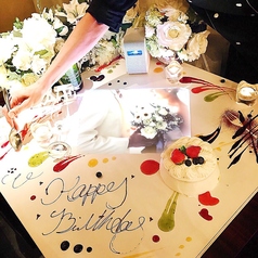 【Lunch】誕生日や記念日に・Table art Course 4400yen