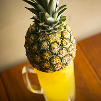 豪快に！生パインサワー！