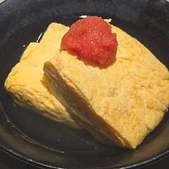だし巻き卵の明太子添え