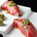 料理メニュー写真&nbsp;和牛肉寿司　4貫