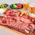 料理メニュー写真 牛タン×プライムビーフ×旨チキンの3種肉盛り贅沢スペシャルBBQコース