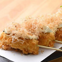 子持ち昆布の串揚げ