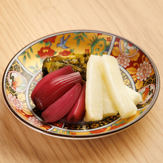 鮨酒場お新香盛り合わせ