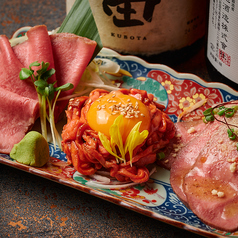 和牛タン（中・元）お刺身三種