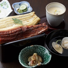 うなぎの蒲焼と白焼合いのせ重膳