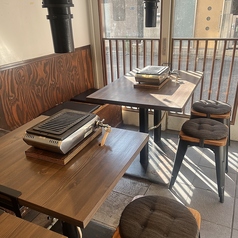 各テーブルにロースターがあります！