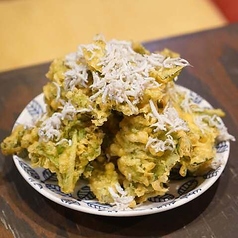 クレソンのフリット しらすのお塩