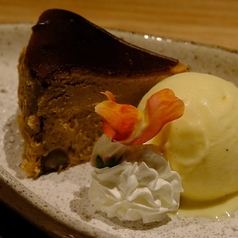 栗のバスクチーズケーキ