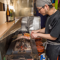焼鳥は1本1本真心こめて丁寧に串打ちを行っております！