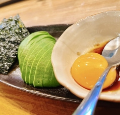 アボカド刺身と韓国のり