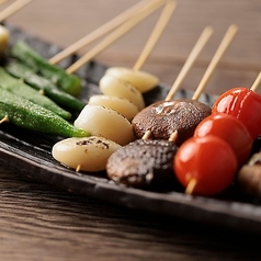 にんにく串(1本)/プチトマト串(1本)　