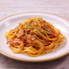 もちもち!トマトガーリックパスタ