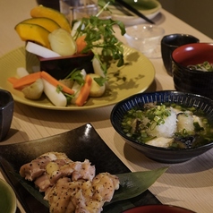 日本酒　牛タンしゃぶしゃぶ　居酒屋もみじのコース写真