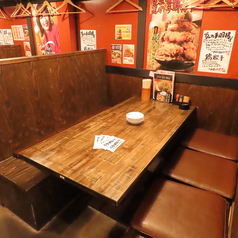 広々BOX席は女子会にも仲間内での飲み会にも！