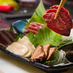 馬肉五種盛り