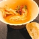 渡り蟹のトマトスープ　国産小麦のバゲットつきBlue Crab Soup with Domestic Wheat Baguette
