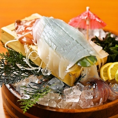 【当店名物】活〆剣先イカ姿造り！！の写真