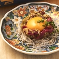 料理メニュー写真&nbsp;桜ユッケ(馬肉)