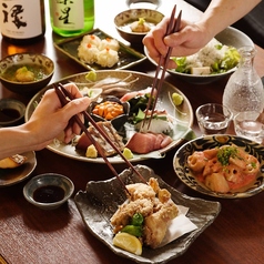 旬魚に合う全国の地酒と焼酎を豊富にご用意