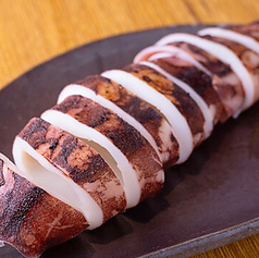 屋台のイカ丸焼き