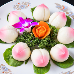 桃まんじゅう／杏仁プリン