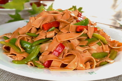 青唐辛子と干し豆腐炒め