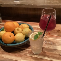 自家製ドリンクも充実◎
