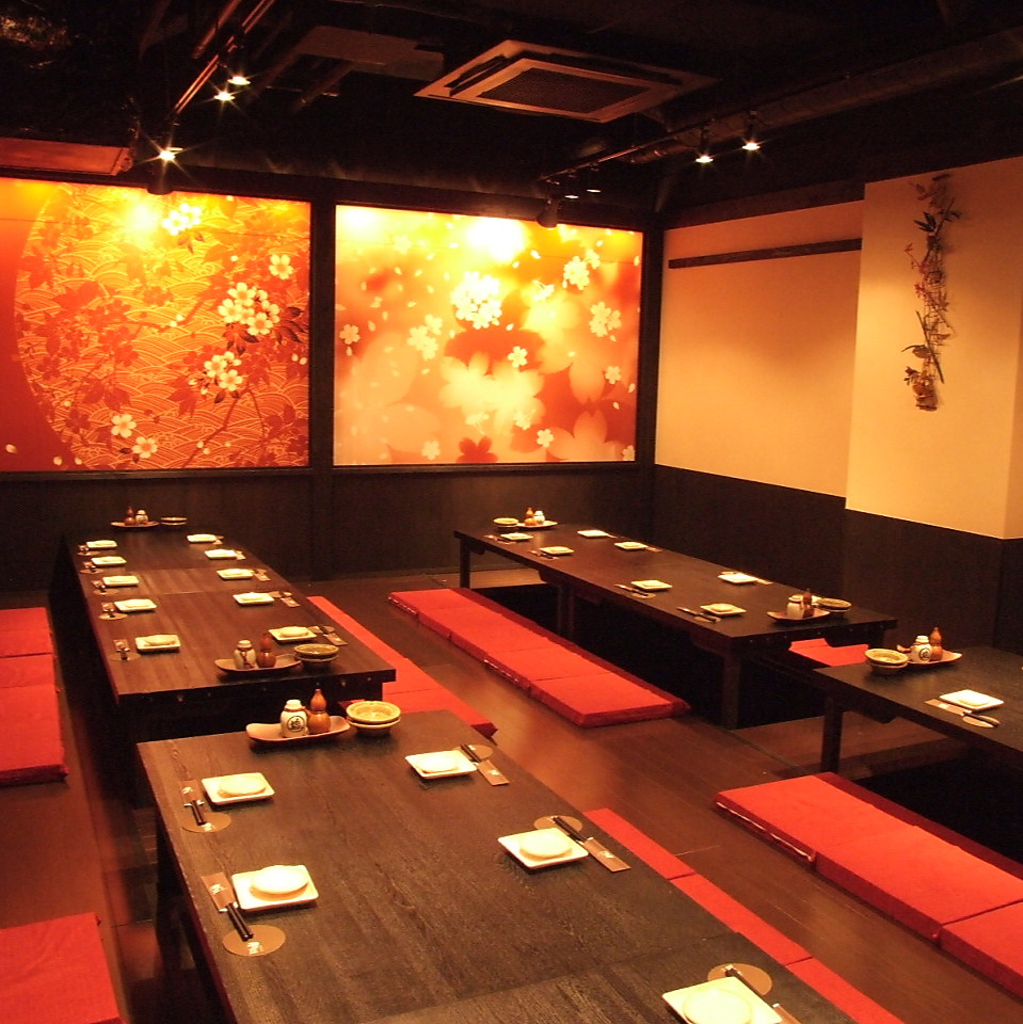 最大40名までの大広間もご用意！会社宴会や様々なシーンでどうぞ♪お得な飲み放題コースクーポン多彩