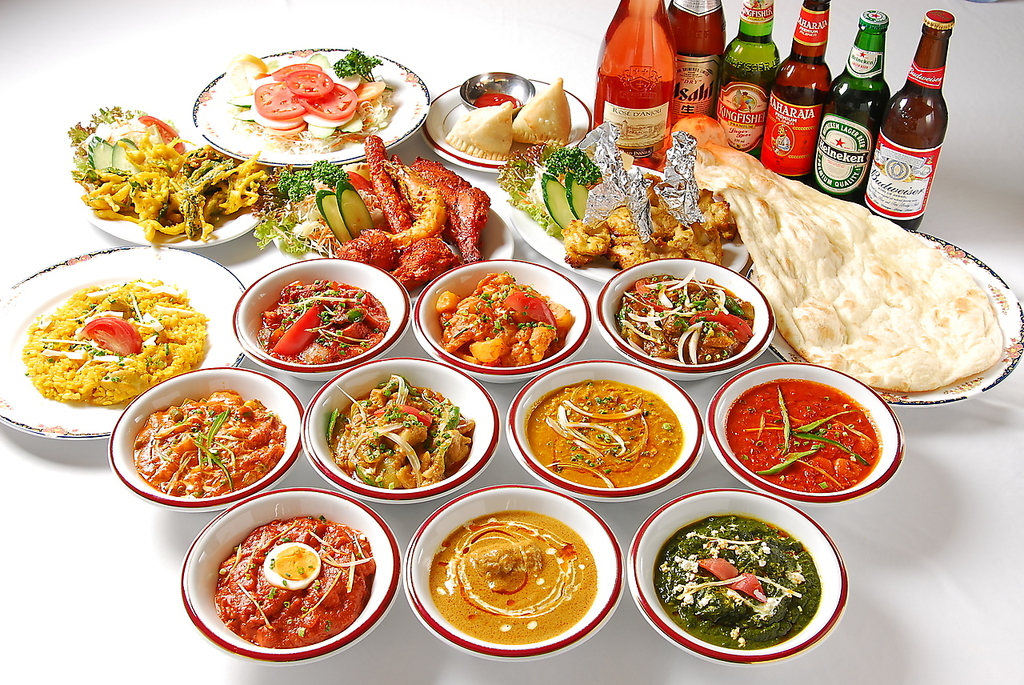 カレー&ナン又はライスが食べ放題のコースは2時間制なのでゆっくりとお食事をお楽しみいただけます♪