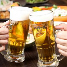 種類豊富な2h飲み放題1630円！生ビール付きです♪