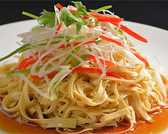 干し豆腐のネギタレかけ