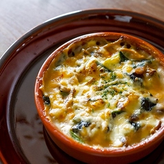 ほうれん草ときのこのホワイトドリアの写真