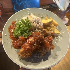 クリスピーチキンと完熟トマト