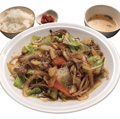 肉スタミナ野菜定食