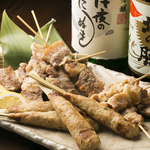 じっくりと炭焼きで焼いた「焼鳥」自慢の逸品!!