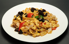 木クラゲと玉子、豚肉炒め