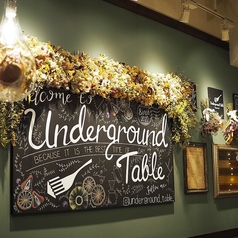 Underground Table（あんだーぐらうんどてーぶる）の写真