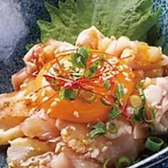 薩摩知覧鶏の旨ダレユッケ