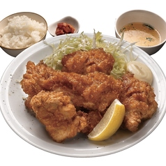 淡路朝挽鶏もも 唐揚げ定食