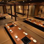 最大40名様までご利用可能な掘りごたつ座敷個室をご用意！団体様宴会などにおすすめ！