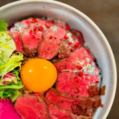 毬姫牛のローストビーフ丼