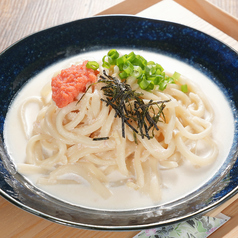 明太クリームうどん