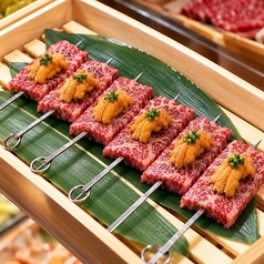 国産牛サーロイン串 雲丹(1本)