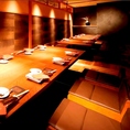 個室:掘りごたつ席【KOAGARI-こあがり】 10名様と14名様の2部屋。最大26名様のほりごたつ個室です。