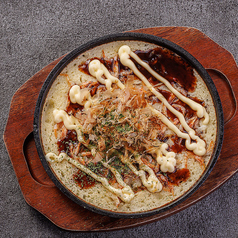 桜海老と長芋の鉄板焼き