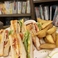 クラブハウスサンド　Clubhouse Sandwich with potatoes