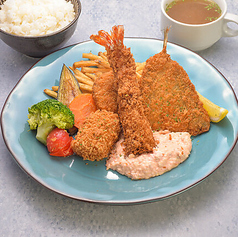 海鮮ミックスフライランチ