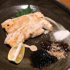 島根県産 穴子の白焼きと甘長唐辛子~自家製柚子胡椒~