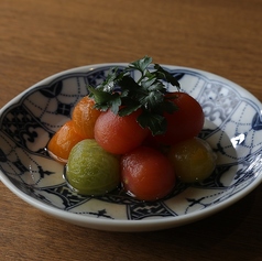 フルーツトマトの杏露酒漬け